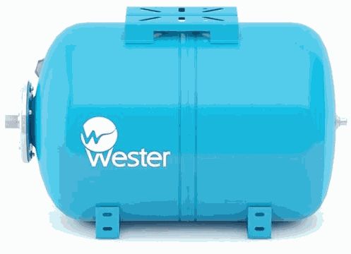 бак мембранный Wester WAO 100 для водоснабжения горизонтальный, 100л