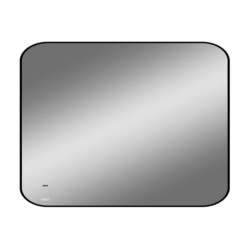 зеркало Люксембург Led 60х80х3 с подсветкой прямоугольное в черной рамке