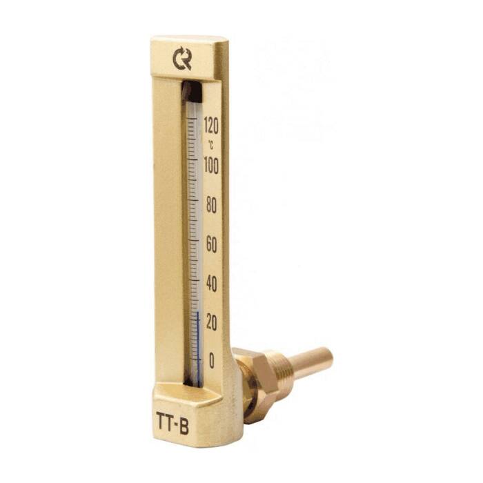 Термометр жидкостной ТТ-В-150 100С L=64 G1/2" угл вибр 150/64 Росма 00000002816