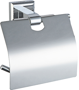 111  Держатель туалетной бумаги с крышкой VIKO в кор. (латунь) Chrome