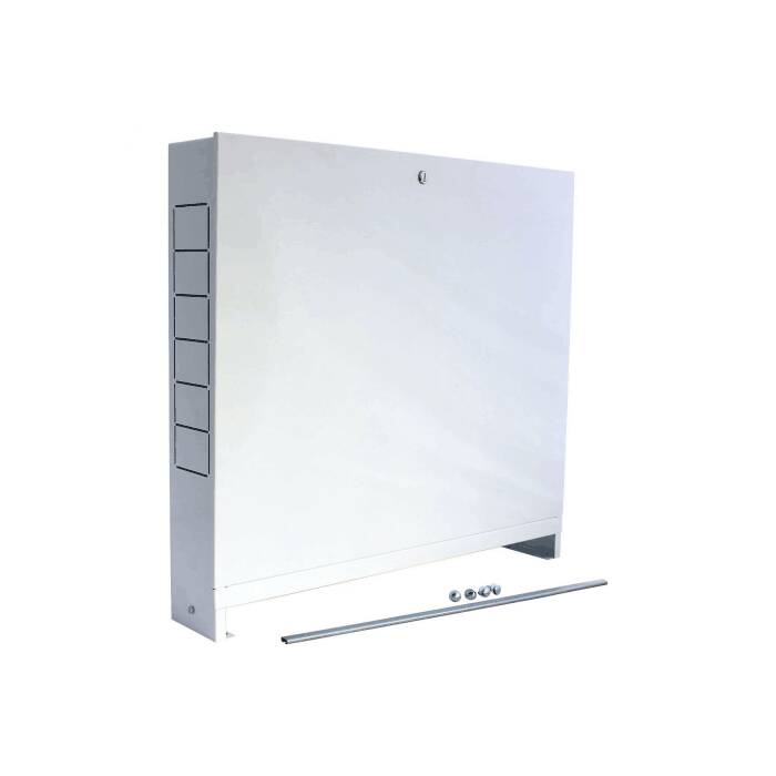 Шкаф коллекторный наружный сталь ШРН-4 848х118х652-715мм RAL 9016 ...